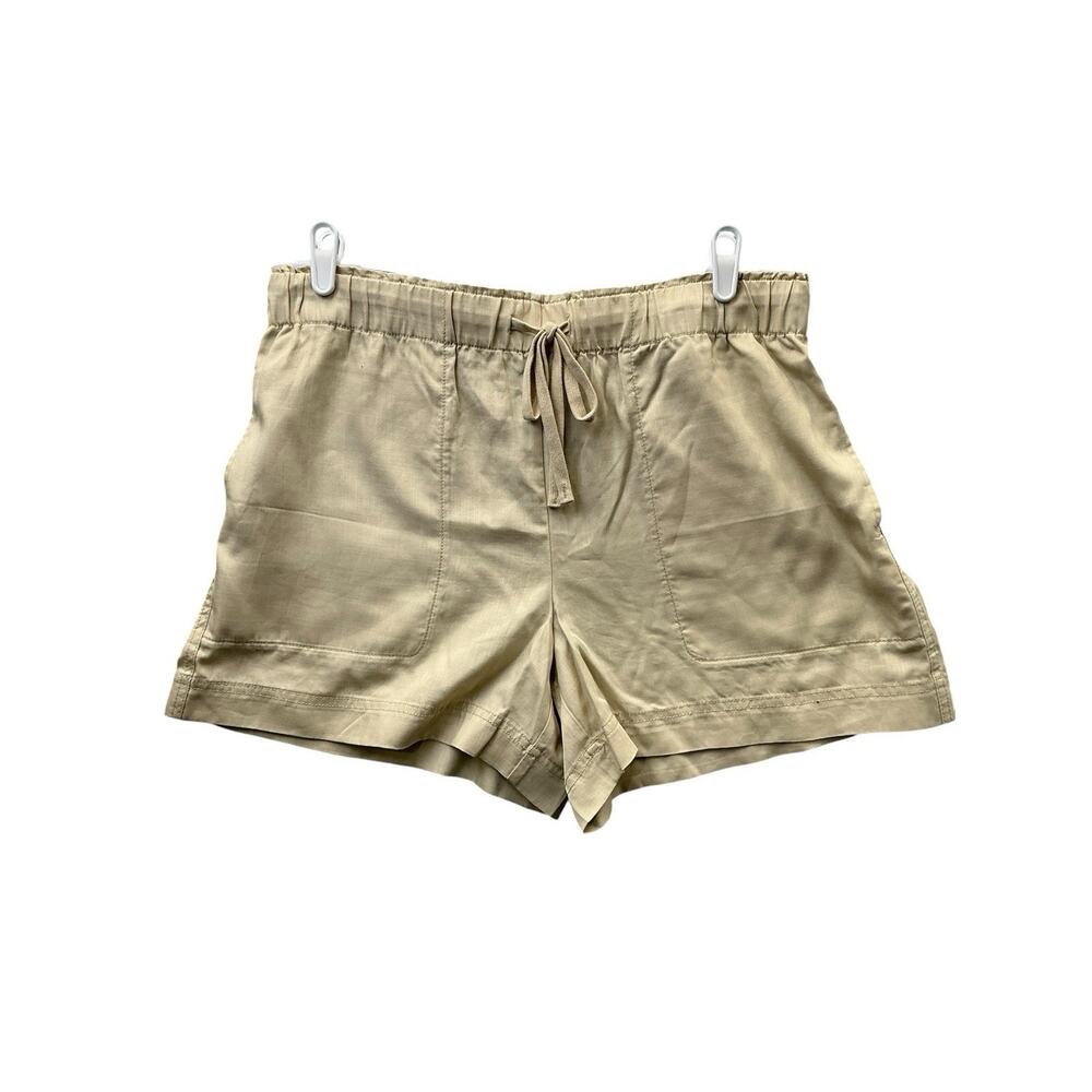 Hilary Radley Women's Pull-On with Side Seam Pockets Shorts Size Large Tan - Picture 2 of 16